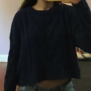 Cable knit sweater